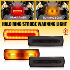4x Red Amber Recovery Strobe Flashing Grille Lightbar Lamp Truck Beacon Light