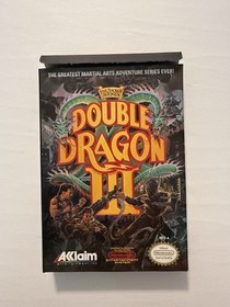 Double Dragon III NES Nintendo Empty Box And Manual Only No Game Not Wata Graded