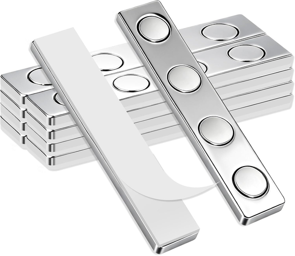 10 StüCk Neodym Magnete Extra Stark,58X10X2Mm Magnete Selbstklebend Stark Magnet-image