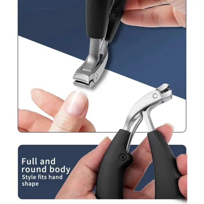 Heavy Duty Toenail Clipper for Thick Nail Angled Head Large Mouth Nail Clipper