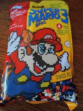 Perler Super Mario Bros 3 3500 Beads  Pattern Kit Cat Mario 11x11 Inch, New