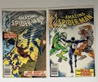 Amazing Spider-Man #256 #266 Marvel Comics Black Suit Spider-Man Lot FN/VF