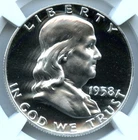 1958 Franklin Half Dollar, NGC PF68