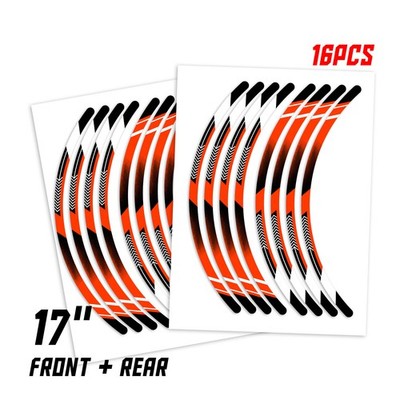 A01B For Ducati Monster 797 2017-2020 Orange PVC Remoaveble Sticker 19 18