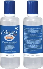 Purilens plus Preservative Free Saline Three 4-Fl. Oz(120-Ml) Bottles