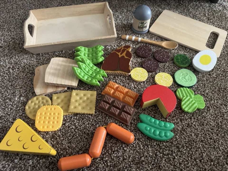 Tablero de charcutería Melissa & Doug Fisher Price divertido con comida para jugar Foto 2 de 2