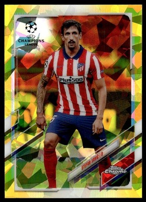 2020 Topps Chrome UEFA Champions League Sapphire Yellow Stefan Savic 66/99