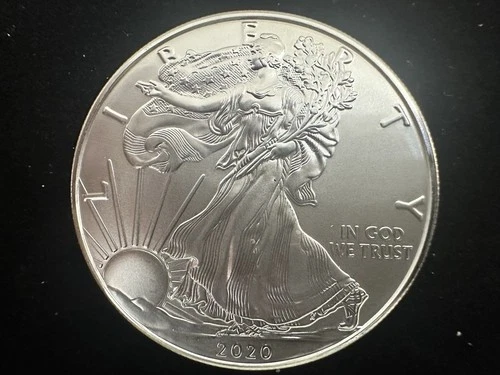 2020 American Silver Eagle Brilliant Uncirculated .999 Fine Silver Encapsulated