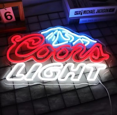 Coors Light LED Neon Sign for Bedroom Wall Decor Bar Pub light Budweiser Modelo