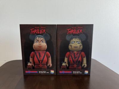 Michael Jackson Thriller Zombie 2 Box Set Bearbrick figure 100 400