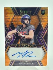 Max Duggan 2023 Panini Select X-Factor Orange Pulsar Rookie Autograph 14/30 