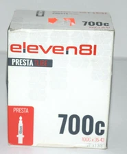 Eleven8I Bicycle Tube Presta Valve 700c x 35- 43mm and 27" x 1 1/8 - 1 3/8"