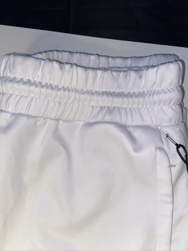 Men’s XL White Savage Shorts 24” Length Black Pike Layered Fabrics Bear Appliqué - Picture 4 of 9