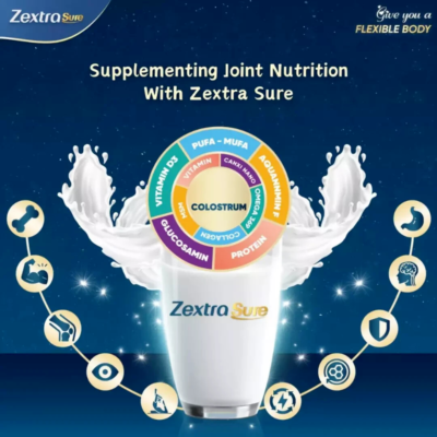 Zextra Sure 400g 3個セット 3 Cans Zextra Sure Milk Colostrum 400g For Bone And Joint Healt