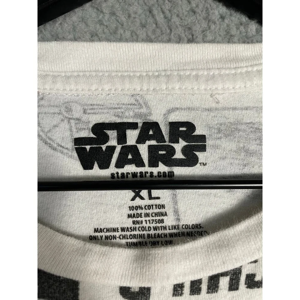 Camiseta Star Wars Mandalorian The Child Gráfica Estampado Completo Unisex XL Blanca Foto 3 de 4