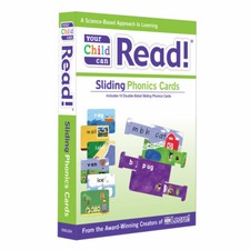 Your Child Can Read Sliding Phonics Cards Flashcards for ages 1 to 8 years 
