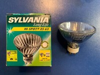 Sylvania Halogenlampe Hi-Spot ES63 230V 75W GU10 25° Warm White Dimmbar Lampe