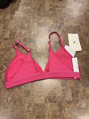 NEW Fabletics Noelle SculptKnit Bralette Color Pink Size M/8 Convertible Mesh