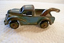 Vintage 1940's Arcade Blue Cast Iron Wrecker Tow Truck Toy 1503