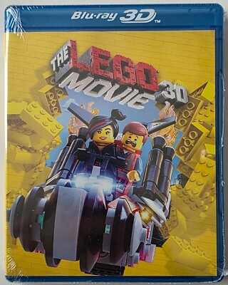 NEW THE LEGO MOVIE 3D/2D BLU RAY DVD 3 DISC SET FREE USA SHIPPING