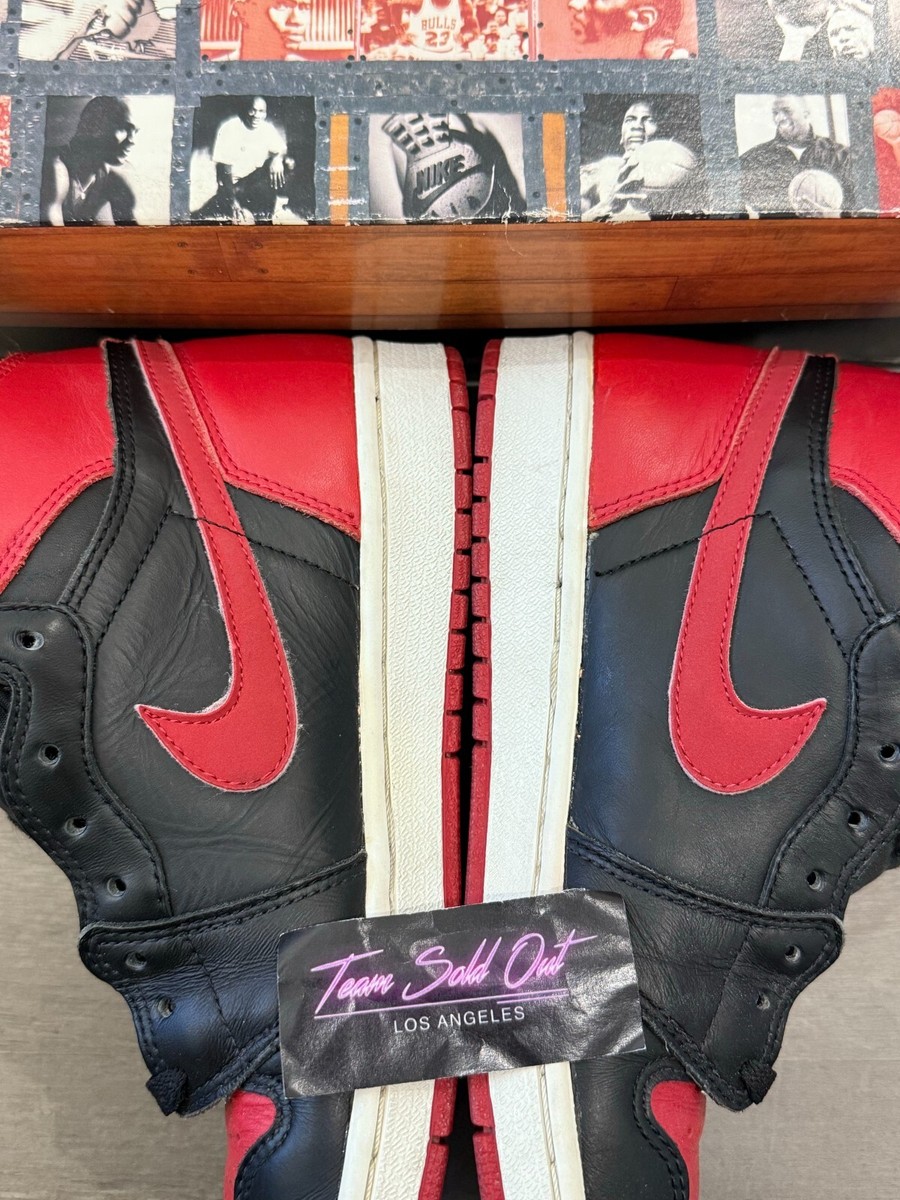 Vintage 1994 VNDS Nike Air Jordan 1 Retro Black Red Bred With Box