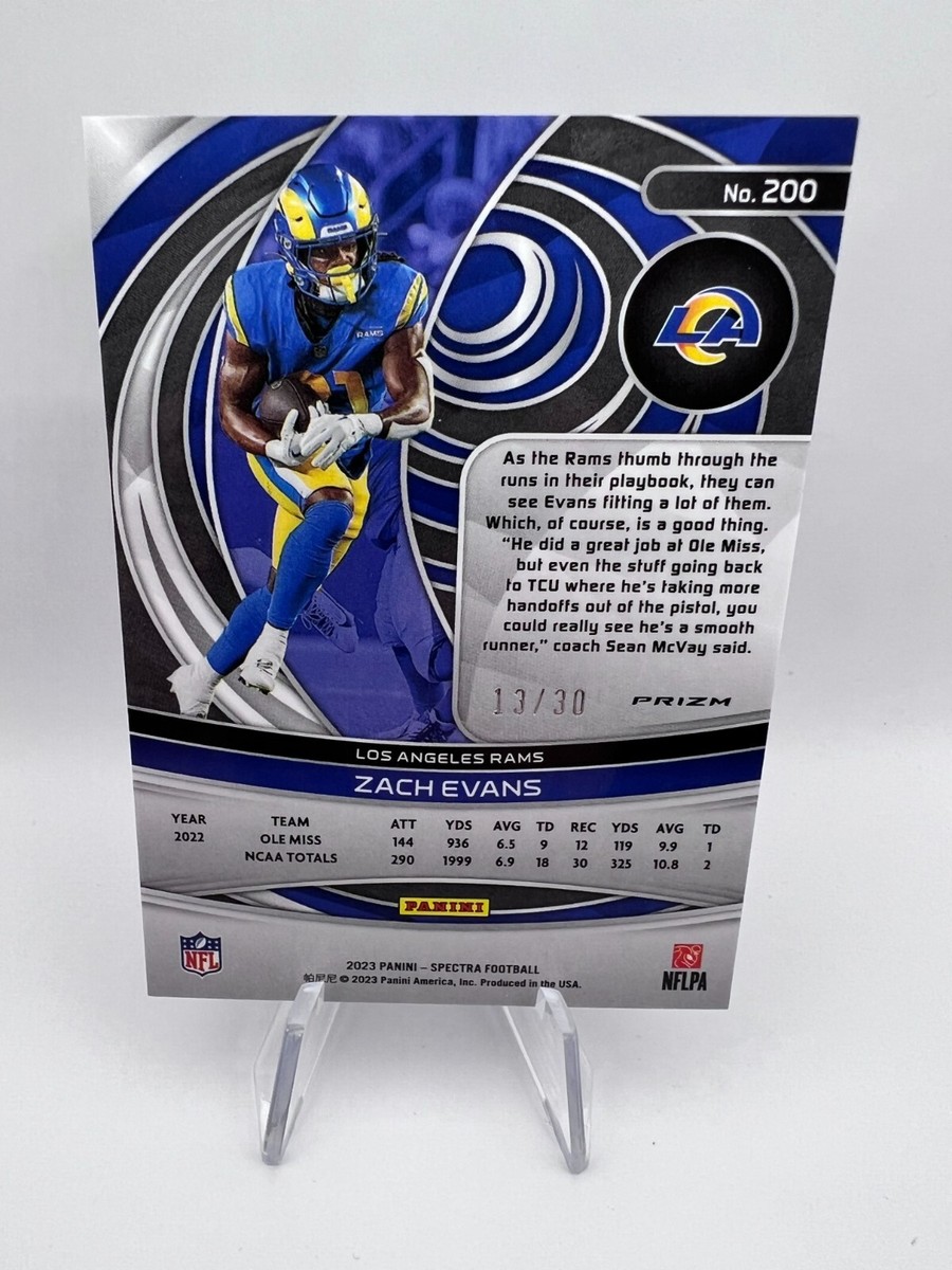 いっぱいのカード(値下げ可) Zach Evans - 2023 Panini Spectra Rookie #200 Spectris Prizm