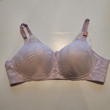 Cacique Bra Smooth Lightly Lined Full Coverage No-Wire Pink C618 44C New w/ Tags