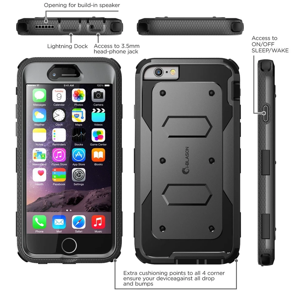Capa i-Blason Armorbox com protetor de tela iPhone 6s Plus/6 Plus 5,5" - Imagem 2 de 4