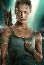 Alicia Vikander as Lara Croft hot with bow arrows Tomb Raider 2018 Photo CL1206