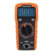 Orange Black Electric Circuit Testing Device AC DC Voltage Meter 600V 10A