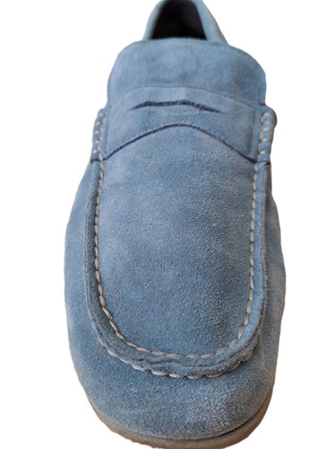 Rockport Moccasin Slip-On Loafers Shoe Blue Adidas Sole UK10.5 - Picture 2 of 10