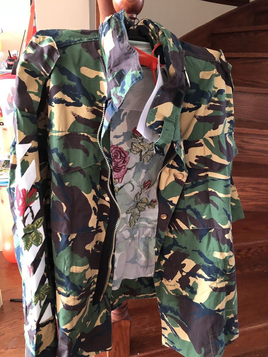 NWT Off White Camo Roses M65 Jacket Women | eBay NWT Off White Camo Roses M65 Jacket Women | eBay