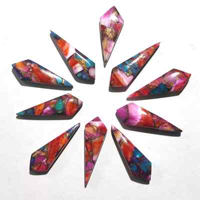 Wholesale Purple Daliha Copper Turquoise Cabochon Kite shape Loose Gemstone.