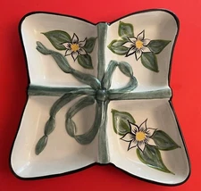 Gates Ware By Laurie Ware Chip N Dip/Relish Serving Dish