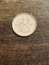 1937 Finland 25 Pennia 25 Cents Rampant Lion Quarter Dollar Actual Coin TK8856*