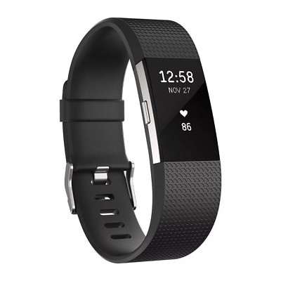 New Fitbit Charge 2 Heart Rate Silver and Gray with two bands (L &S)