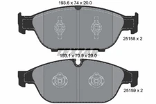 Textar 2515802 brake pad set, disc brake for Audi, Audi (FAW), VW (SVW)