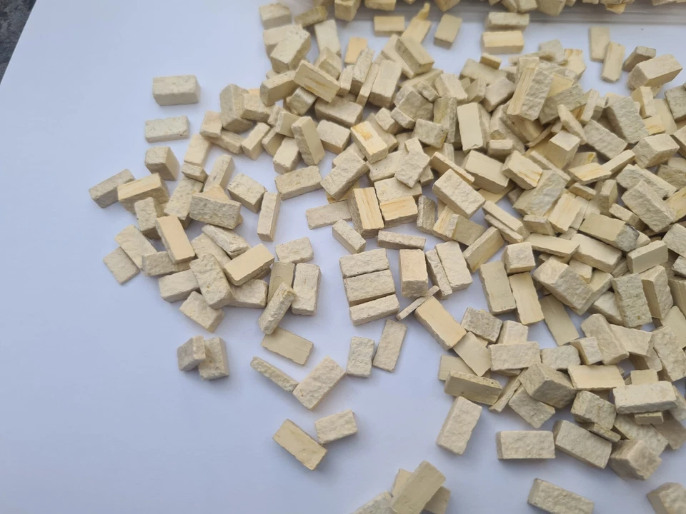 1:35 Scale Diorama Building War Gaming 275 Yellow Stone Wall Blocks Bricks - Image 4 of 4