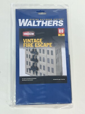 HO Walthers Cornerstone 933-3729 Vintage Fire Escape kit New in original package