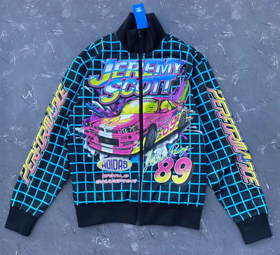 Adidas x Jeremy Scott Rally Track Jacket Rally Racing Car Men Sz