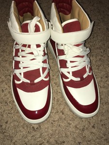 red bally sneakers