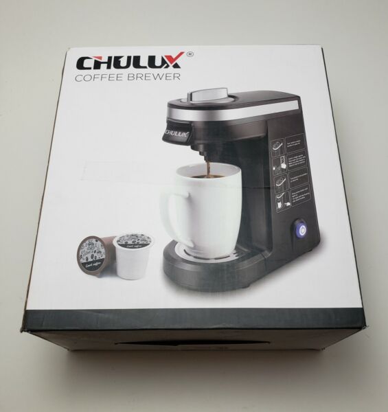 CHULUX Single Serve Coffee Maker Brewer for Cup Capsule  Black Photo Related