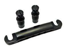 Tailpiece Stop Bar for Epiphone Les Paul Import Guitar, Metric Studs Black