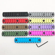 11 Slots Keymod Rail Section Picatinny Mount Segment Aluminum Red/Tan/Blue/Pink-