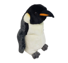 GANZ GOLD WEBKINZ SIGNATURE EMPEROR PENGUIN REALISTIC STUFFED ANIMAL PLUSH TOY