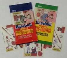 1984 & 1985 Topps Baseball Rub-Downs *Pick Your Player* 10+ Items Ship FREE!