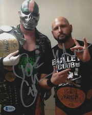 Luke Gallows Karl Anderson Signed WWE 8x10 Photo BAS COA New Japan Pro Wrestling