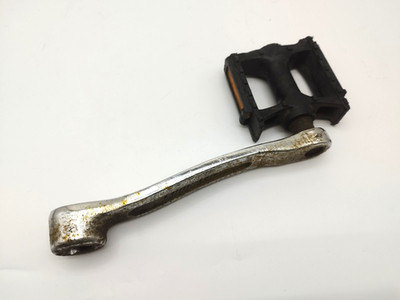 Shun 170 Kurbelarm links silber 170 mm Vierkant Taper chrom Fahrrad Pedal Ersatz