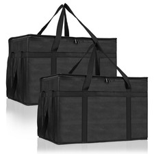 2PCS Insulated Bags for Food Delivery, XXXL Pizza Delivery Bags, Large Capaci...