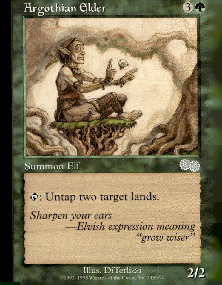 Urza's Saga #233 Argothian Elder